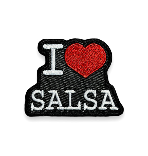 I Love Salsa Iron On Patch