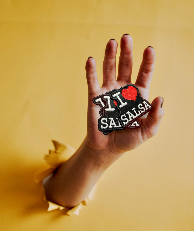 I Love Salsa Iron On Patch