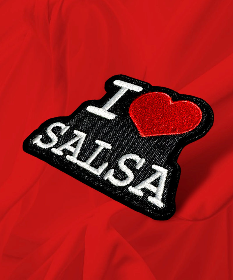 I Love Salsa Iron On Patch