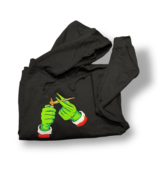 Embroidered Christmas Wake & Bake Hoodie