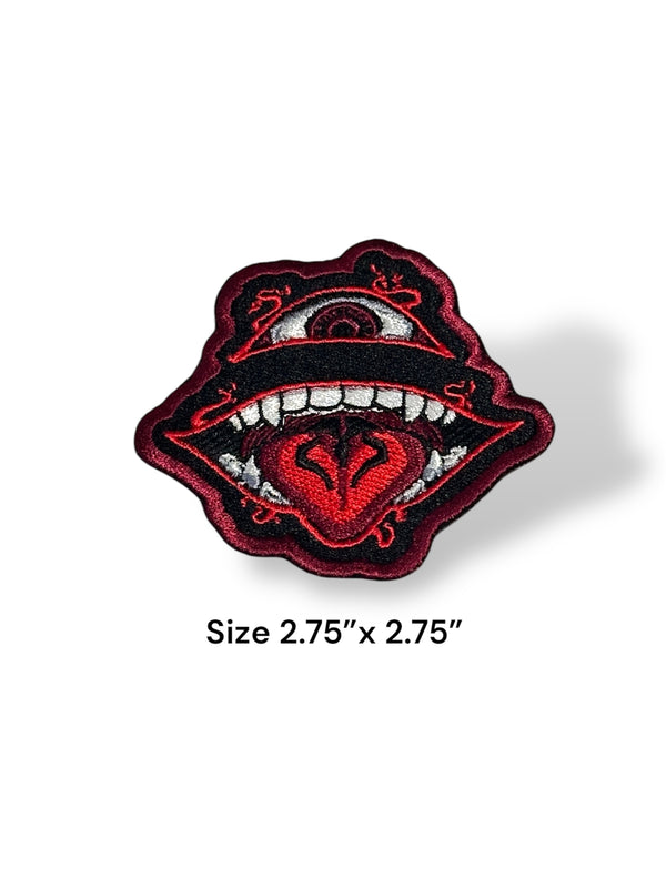 Evil Mouth Anime Iron On Patch