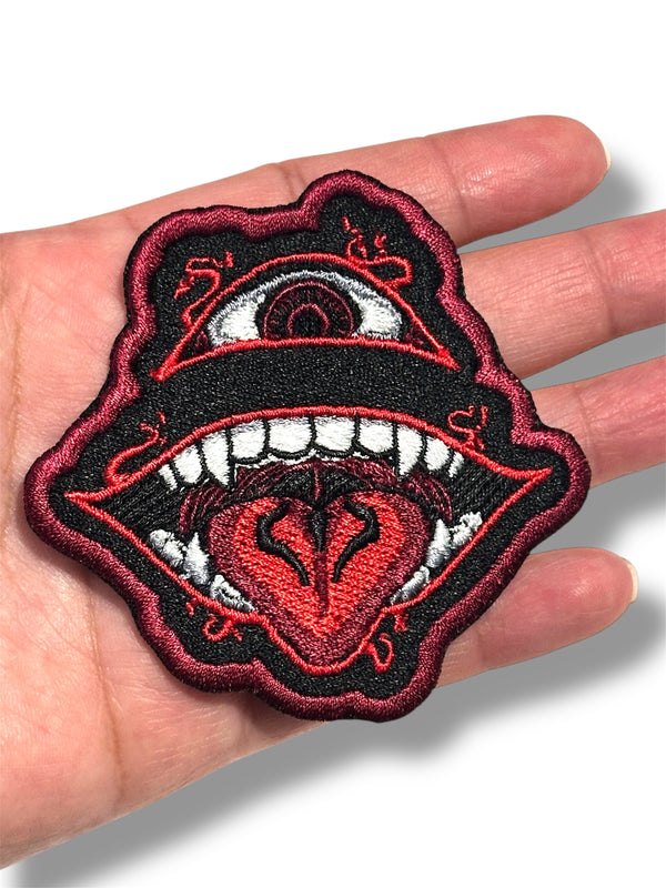Evil Mouth Anime Iron On Patch
