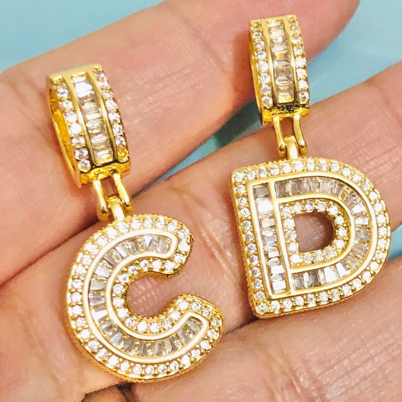 Luxurious Alphabet Unisex Pendant