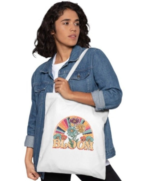 Vintage Bloom Of Color Tote Bag