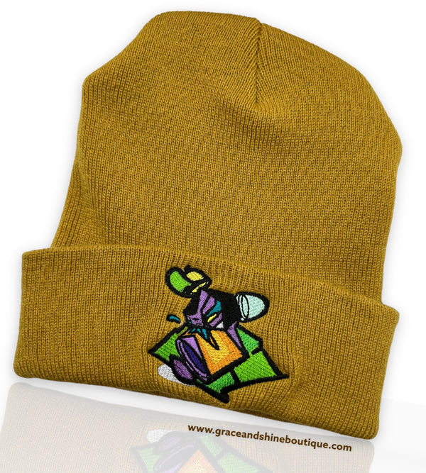 Gonga Embroidered Winter Beanie Hat