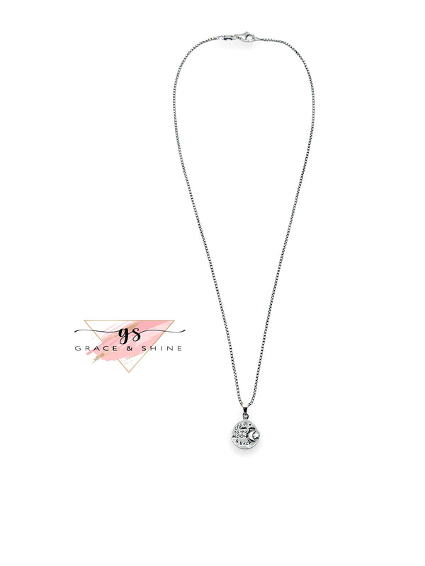 To The Moon & Back Silver Necklace