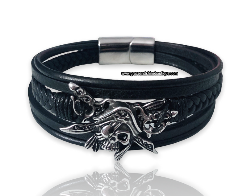 The Johnny D. Leather Bracelet
